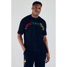 Load image into Gallery viewer, LoveYourSelf RGY Black T Shirt
