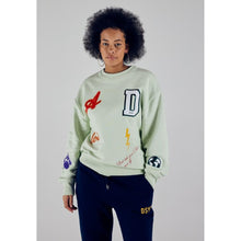 Load image into Gallery viewer, Big D Live Your Life Multiprint Mint Sweatshirt
